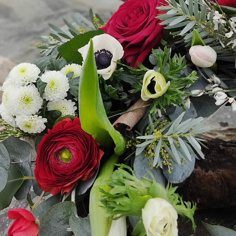 La Couronne35 cm / 100 € Naturel Blanc / Vert